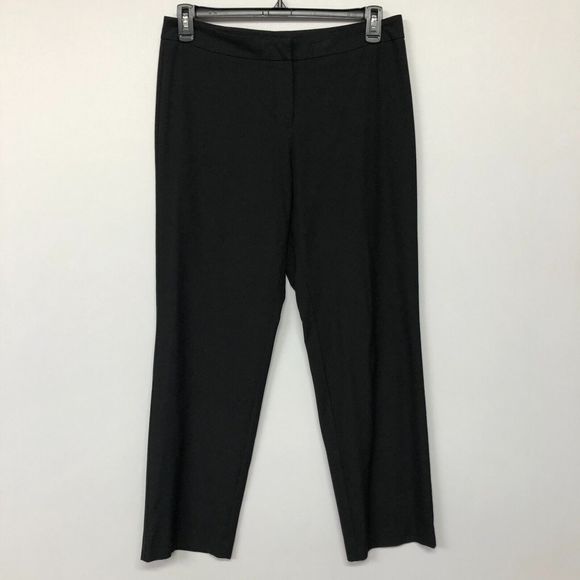 J Jill Women Flat Front Dress Pants Size 10 Stretch Black B191 -24 - Picture 15 of 15